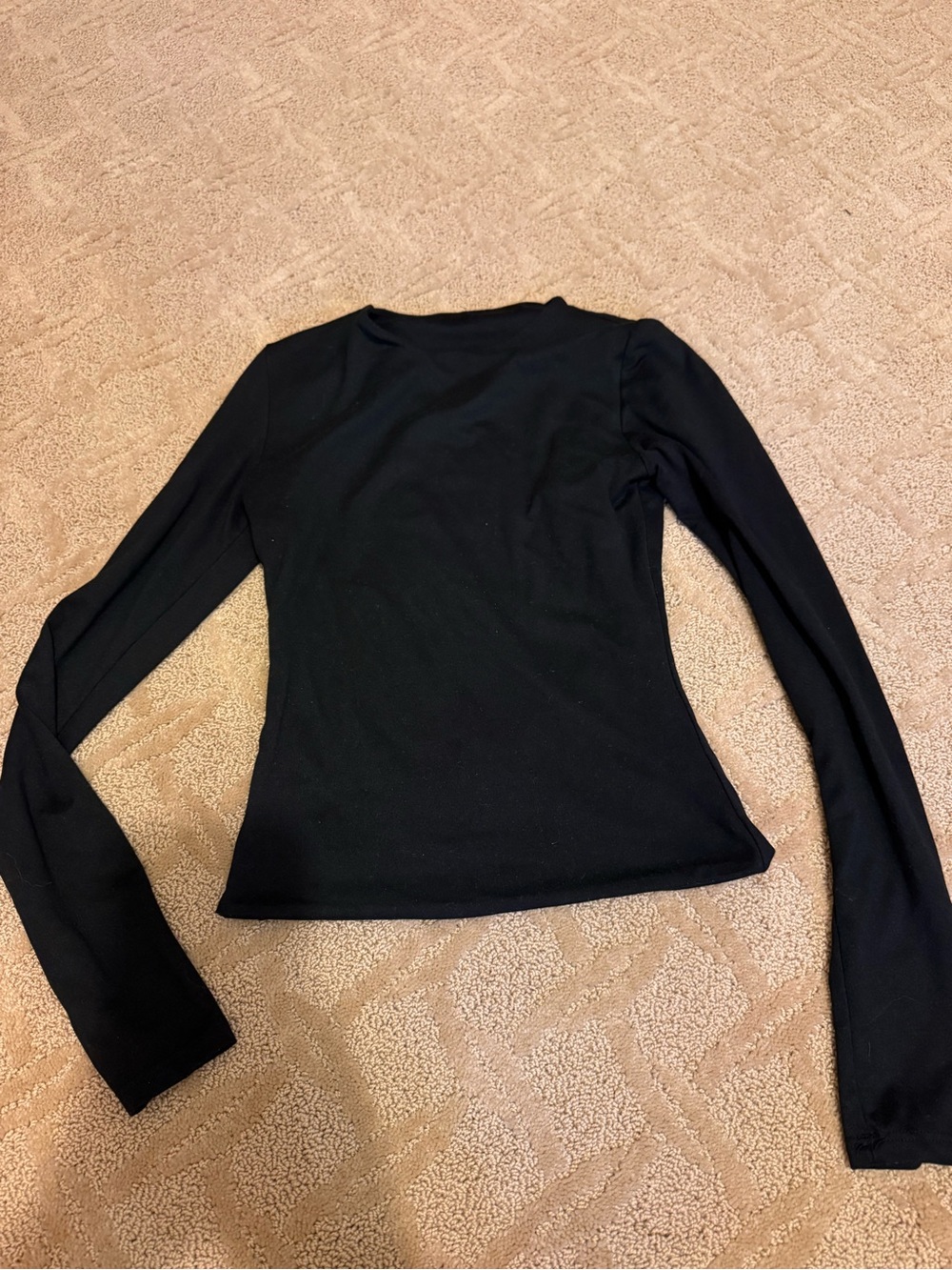Classic Black Long-Sleeve Women's Top